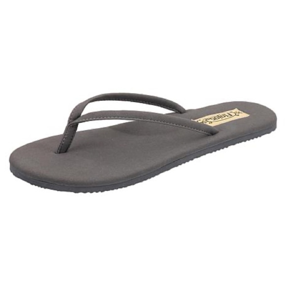 Flip Flops 6.5 Grey Flojo Suede With Arch Support
